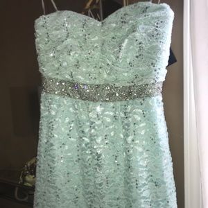 Repost- Mint Green formal cocktail prom dress